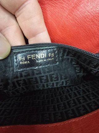 Borsa Fendi vintage donna rossa