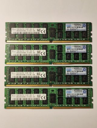 4x HMA42GR7AFRAN-TF TD AB 16GB DDR4 2133MHz