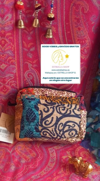 Neceser patchwork hecho en India con envío gratis