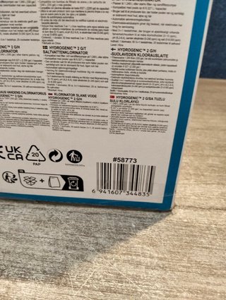 Bestway Clorador Salino Hidrogénico 2 g/h