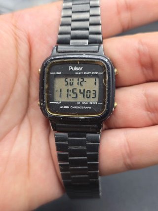Orologio Digitale Vintage Pulsar Alarm Chronograph