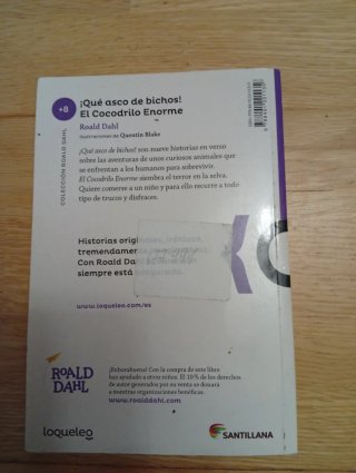 Libro: ¡Qué asco de bichos! El cocodrilo enorme