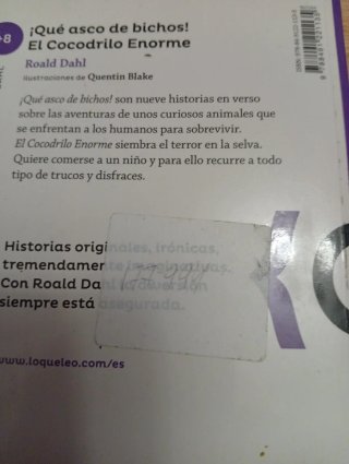 Libro: ¡Qué asco de bichos! El cocodrilo enorme
