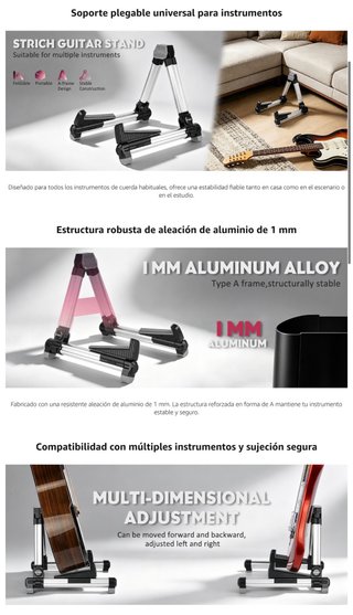NUEVO! Soporte Guitarra Ajustable