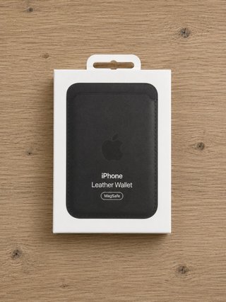 Cartera iPhone Cuero Negra MagSafe