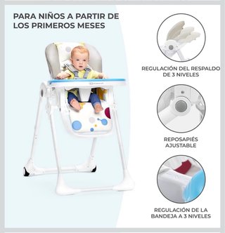 Trona Kinderkraft Plegable y ajustable