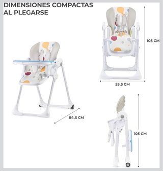 Trona Kinderkraft Plegable y ajustable