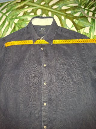 Camicia uomo Celio 100% Lino Blu Taglia m