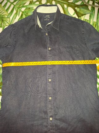 Camicia uomo Celio 100% Lino Blu Taglia m