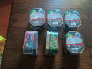 6 Tin Pokemon Acquecrespe EX Ita Sigillati