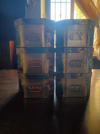 6 Tin Pokemon Acquecrespe EX Ita Sigillati
