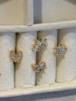 Pendientes Corazón y Estrella Circonitas