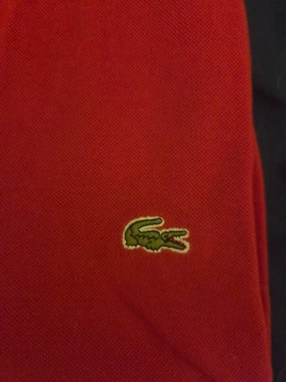 Polo Lacoste Rojo hombre talla M