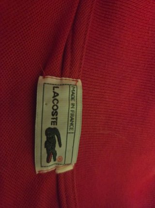 Polo Lacoste Rojo hombre talla M