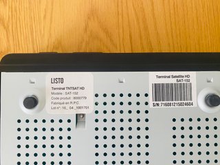 Decodificador Satélite TNT SAT HD + Mando