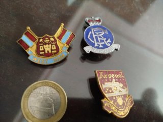Lote Pins Fútbol Inglés Vintage