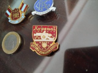 Lote Pins Fútbol Inglés Vintage