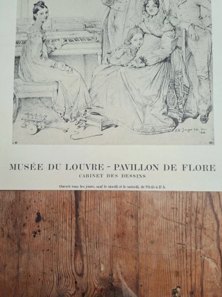Cartel Exposición Ingres París 1980