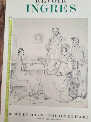 Cartel Exposición Ingres París 1980