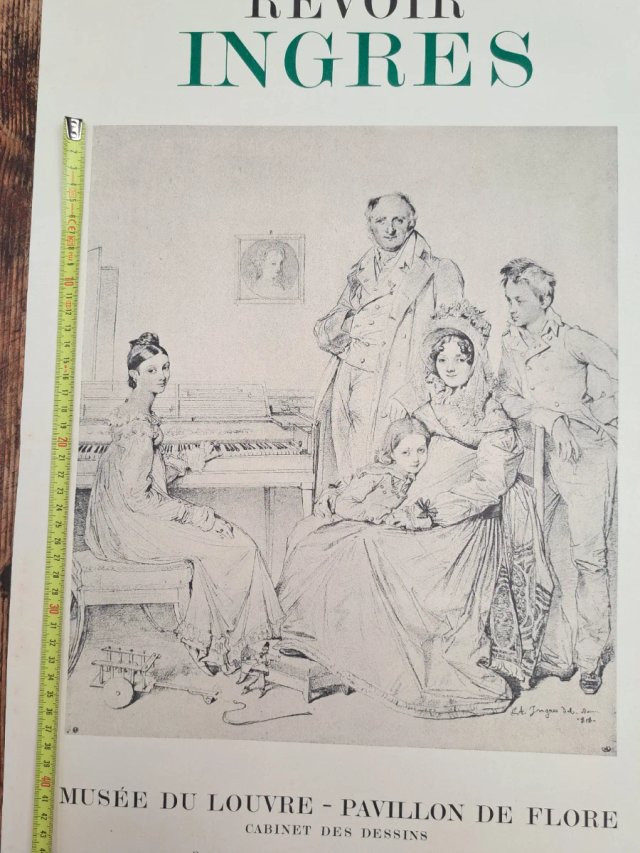 Cartel Exposición Ingres París 1980