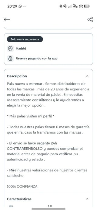 Pala Siux Electra ST4 Pro