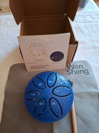 Tambor de Lengua de Acero Azul 6 Tonos