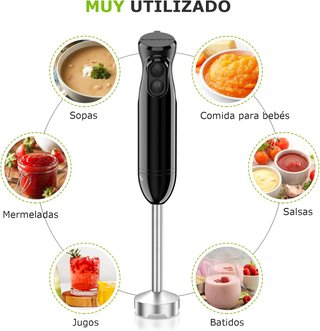 Batidora Mano Acero Inoxidable Bonsenkitchen
