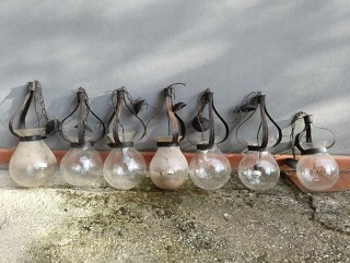 Lampade a sospensione in metallo e vetro