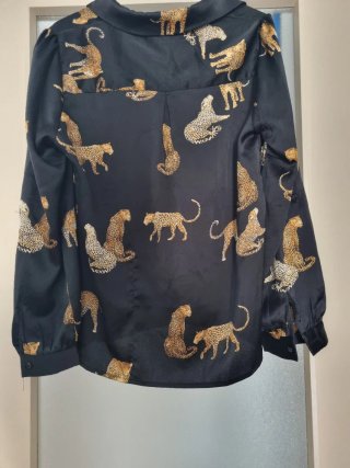 Camisa Akoz de Toi Estampado Leopardo Talla L