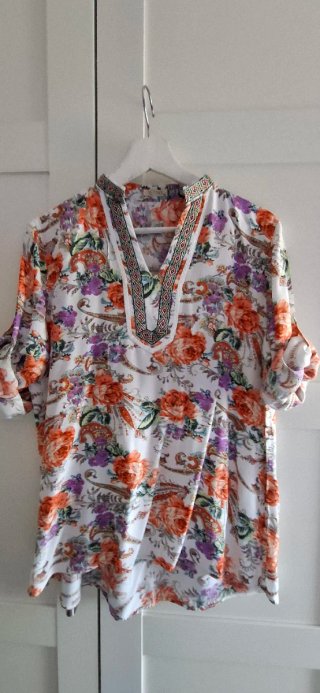 Blusa Seimair Multicolor con Estampado Floral