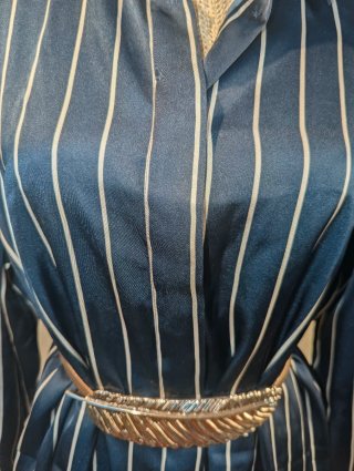 Camicia in seta a righe da donna