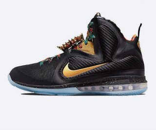 Nike LeBron IX (9) 2022 Negro/Dorado