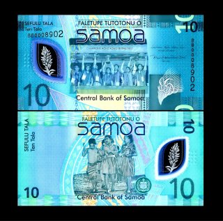 BILLETES SAMOA 2024 POLÍMERO SIN CIRCULAR