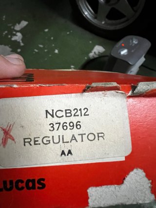Regulador Lucas NCB 212 15.4V Simca / Renault /