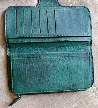 Billetera grande mujer verde