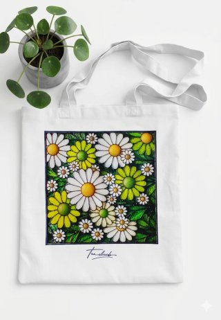 Bolsa Tote Multicolor Hojas