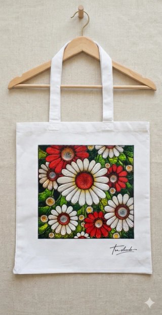 Bolsa Tote Multicolor Hojas