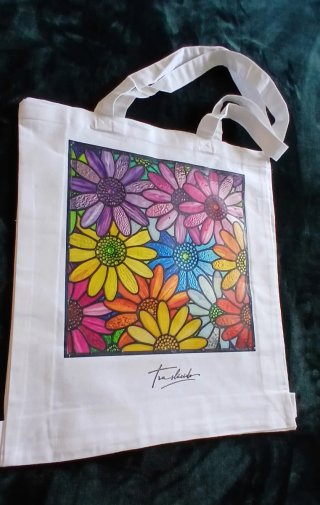 Bolsa Tote Multicolor Hojas