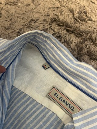 Camisa El Ganso Lino Rayas Talla L