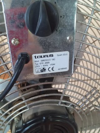 Ventilador Taurus Sirocco 18C