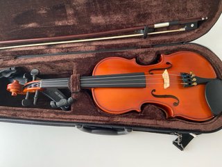 Violín con funda y arco
