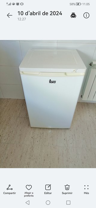 Refrigerador Bosch Blanco y congelador Teka