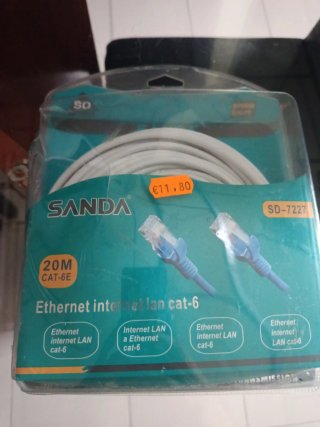 Cable Ethernet SANDA CAT-6E 20M