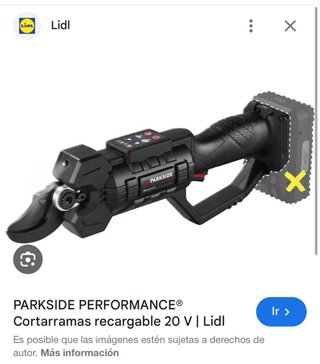 Forbici da potatura Parkside 20V senza batteria