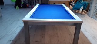 Mesa de billar americana, tres bandas y ping pong
