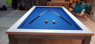 Mesa de billar americana, tres bandas y ping pong