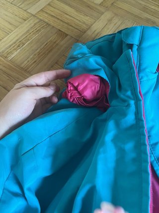 Conjunto esquí niña azul y rosa