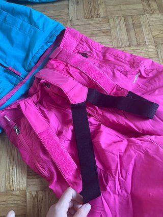 Conjunto esquí niña azul y rosa