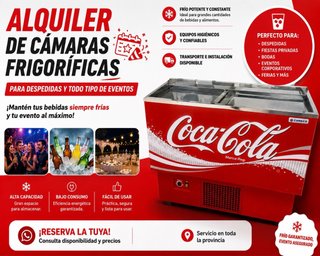 Alquiler Cámara Frigorífica Coca-Cola