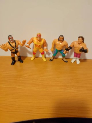 Lote 4 Figuras WWF Hasbro Vintage 90s